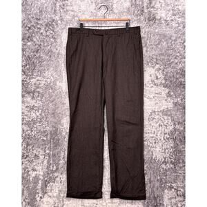 Incotex Dress Pants 36 x 32 Mens Brown Super 120s Wool Trouser